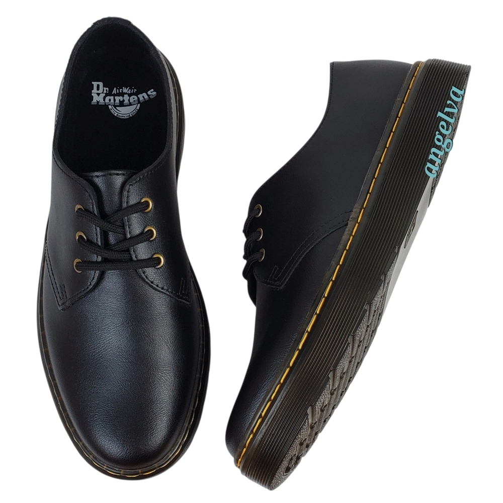 New Dr Martens Zavala lo oxfords shoes black leather lace up y2k goth grunge